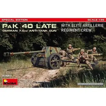 German 7.5cm PaK 40 Late w/Elite Artillerie Regiment Crew. Special Edition in 1:35
