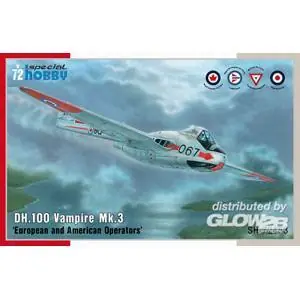 DH.100 Vampire Mk.3 European and American Operators in 1:72