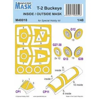 T-2 Buckeye Inside/Otside MASK 1/48 in 1/48