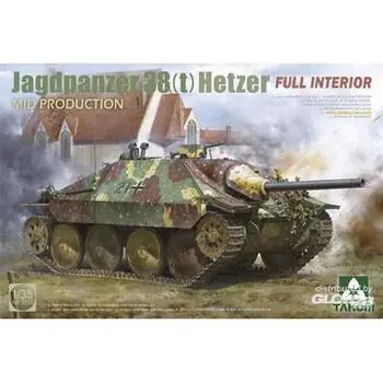 Jagdpanzer 38(t) Hetzer MID PRODUCTION mit VOLLSTÄNDIGER INNENAUSSTATTUNG in 1:35