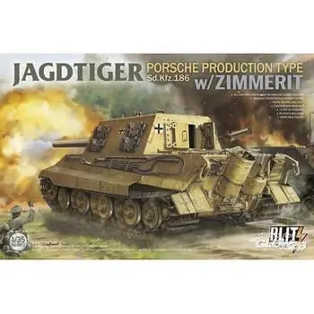 Jagdtiger Porsche Production Type Sd.Kfz.186 mit Zimmerit in 1:35