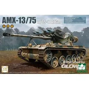 French Light Tank AMX w. SS-11 ATGM 2in1