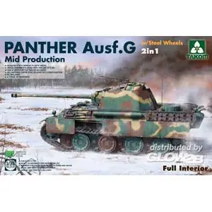 WWII German medium Tank Panther Ausf.G Mid production w/Steel Wheels 2in1