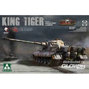 WWII German Heavy Tank Sd.Kfz.182 King Tiger Henschel Turret w/Zimmerit