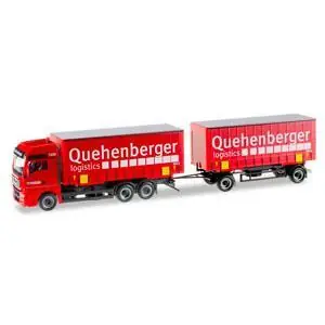 MAN TGX XXL WECHSELGARDINEN-PLANEN-HÄNGERZUG \"QUEHENBERGER\"