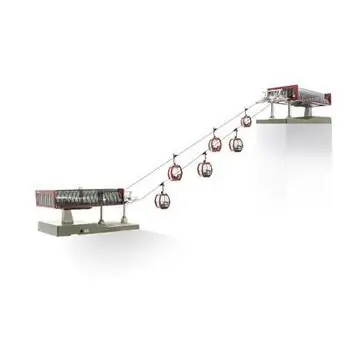 H0-Seilbahn D-Line Set rot/schwarz