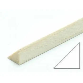 Balsa Dreikantleiste 10 x 10 x 1000mm rechtwinklig (VE=12St.)