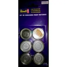 Autofarben-Set (6x14ml Email Farben) Revell Modellbau-Farbe auf Kunstharzbasis