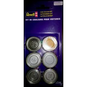 Autofarben-Set (6x14ml Email Farben) Revell Modellbau-Farbe auf Kunstharzbasis