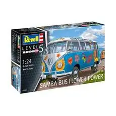 VW T1 Samba Bus Flower Power