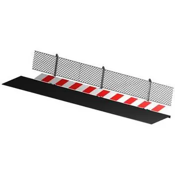 Guard Rail Barriers with Debris Fencing (2m)