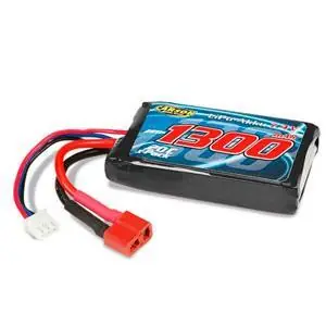 7,4V/1300mAh 20C LiPO Akku LR634 T-Pl.