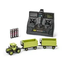 1:87 M-B Trac 1800 grün + 2 Anhänger100%