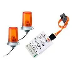 Rundumlicht 24x15mm Orange m.Elektr. (2)