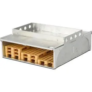 1:14 Alu Palettenkasten m. 6 Paletten