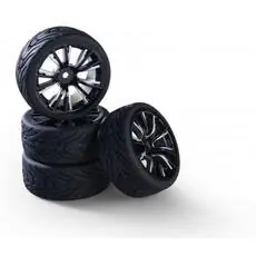 1:10 Räderset(4) M-Design silb/schw.26mm