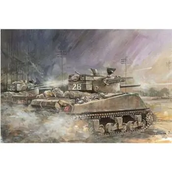 1:35 M4A4 mit 60-Pfund-Rakete