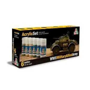 Acryl Set WWII Military Allied Army
