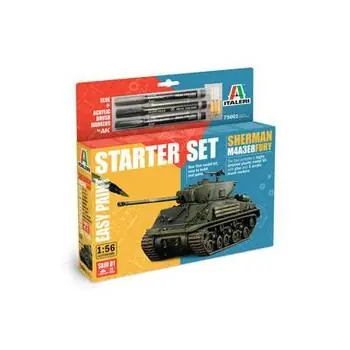 1:56 M4A3E8 Sherman Fury Model Set