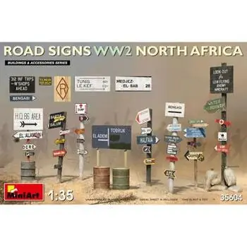 1:35 WW2 Verkehrszeichen Set N. Afrika