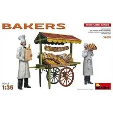 1:35 Fig.-Set Bäcker m. Marktkarren (2)