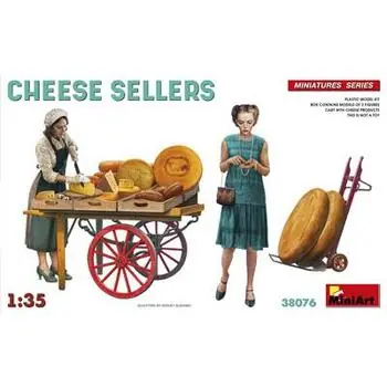 1:35 Fig.-Set Käseverkäufer m. Stand (2)