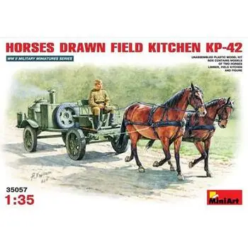 1:35 Feldküche KP-42 Pferdegespann (2+1)