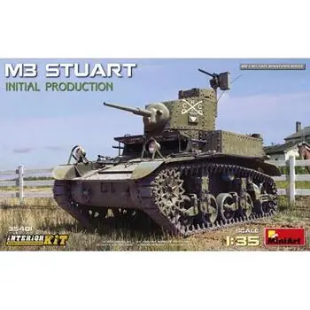1:35 M3 Stuart erste Prod. m. Interieur