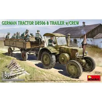 1:35 Dt. Traktor D8506 m. Anhänger (11)