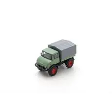 1:64 MB Unimog U406 resedagrün/rot