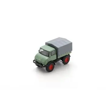 1:64 MB Unimog U406 resedagrün/rot
