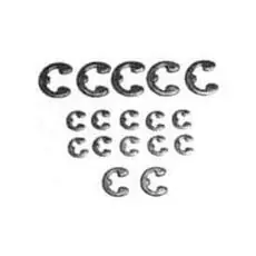 E-Ring Satz (17) 2mm/3mm/4mm