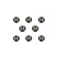 M4/4mm Stoppmutter (8) Schwarz elox.