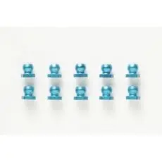 5mm Alu Kugelkopfmuttern kurz (10) blau 5mm Alu Kugelkopfmuttern kurz (10) blau