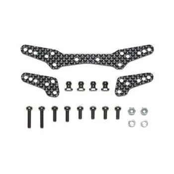 DT-04 Carbon Dämpferbrücken-Set vo/hi