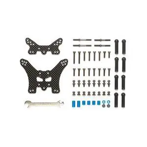 TT-02B Carbon Dämpferbrücken-Set V/H