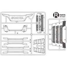 R-Teile Kühlergrill Scania S770 56368