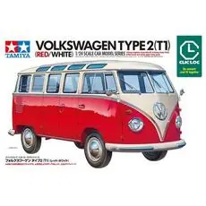 1:24 VW T1 Bus Type 2 Rot/Weiß ClicLoc