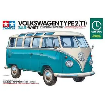 1:24 VW T1 Bus Type 2 Blau/Weiß ClicLoc