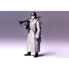 1:16 WWII Figur Dt.Soldat m.Mantel u.MG