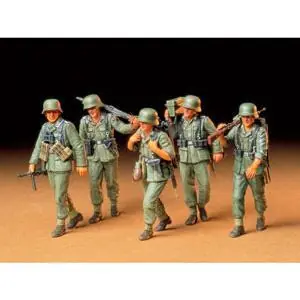 1:35 WWII Fig.-Set MG-Trupp i.Manöver(5)