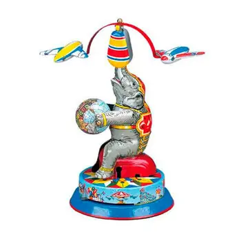 Elefant mit 2 Fliegern